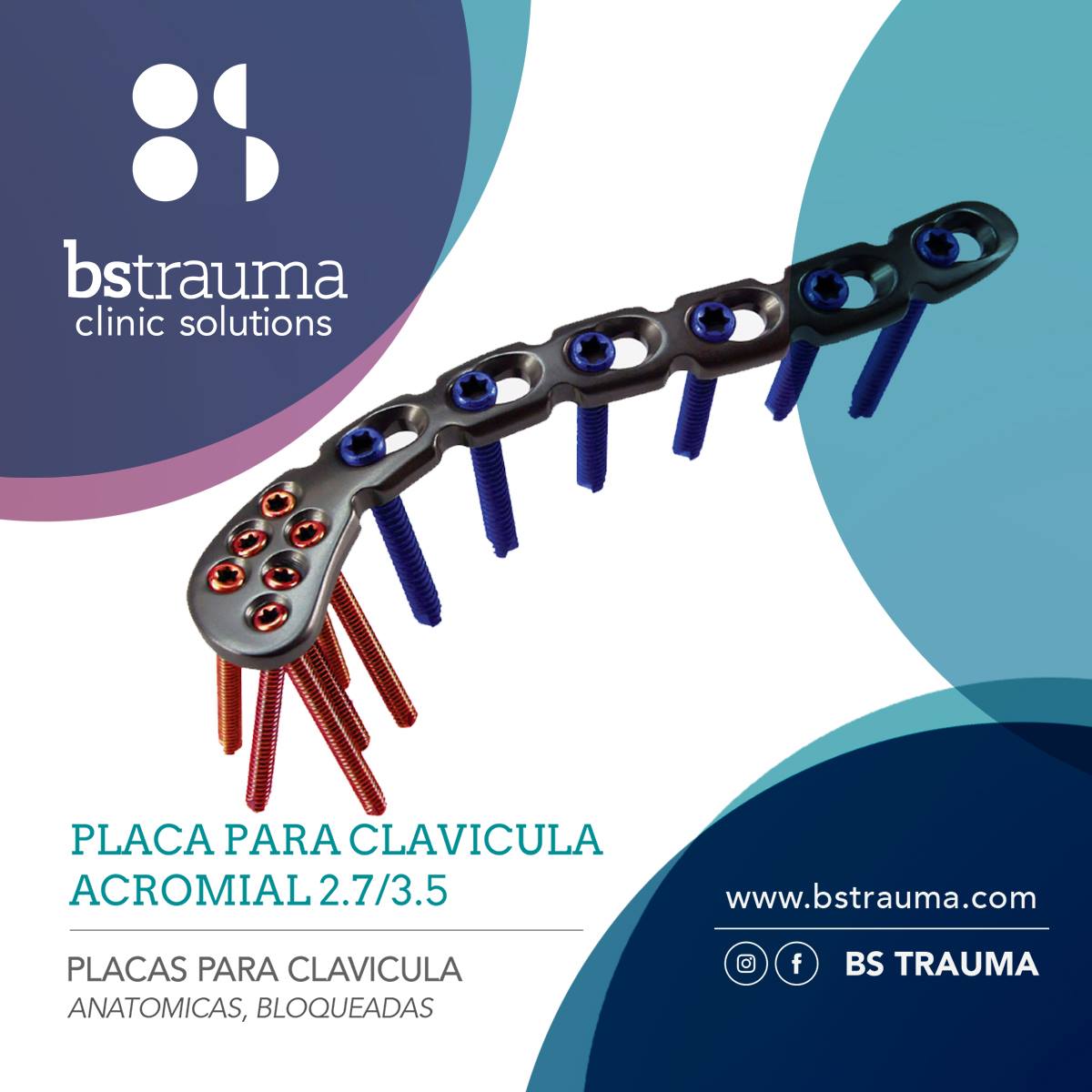 Placa Clavícula Acromial 2.7/3.5